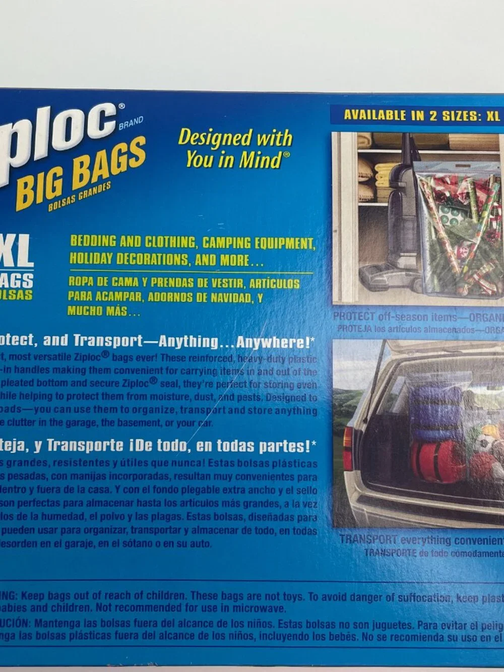 Ziploc Big Bags set of 3  unopened Box NOS DISCONTINUED